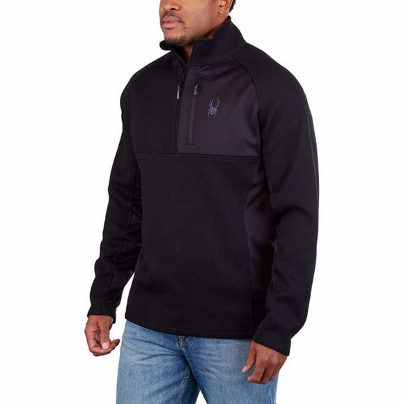Men’s Gait Half Zip Black Jacket Spyder - Picture 6 of 11